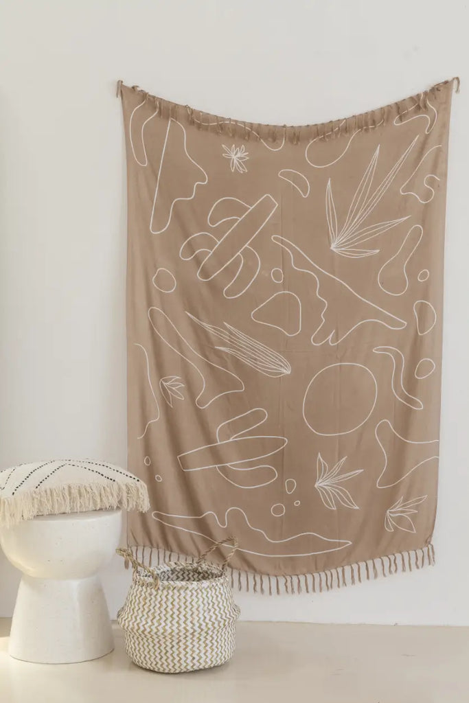 Tropika Home Basket in White