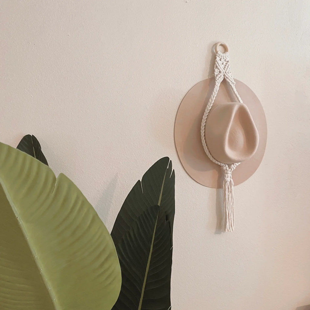 Single Macrame Hat Hanger