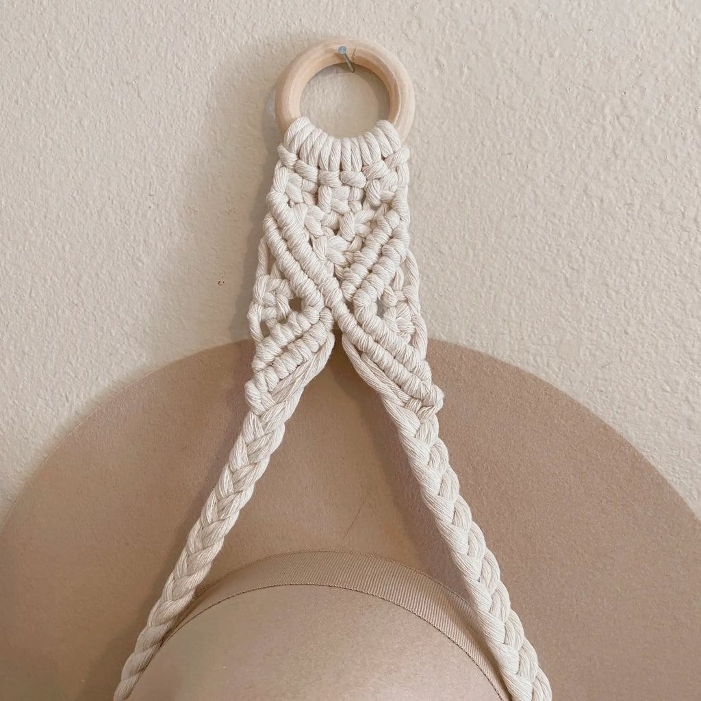 Single Macrame Hat Hanger