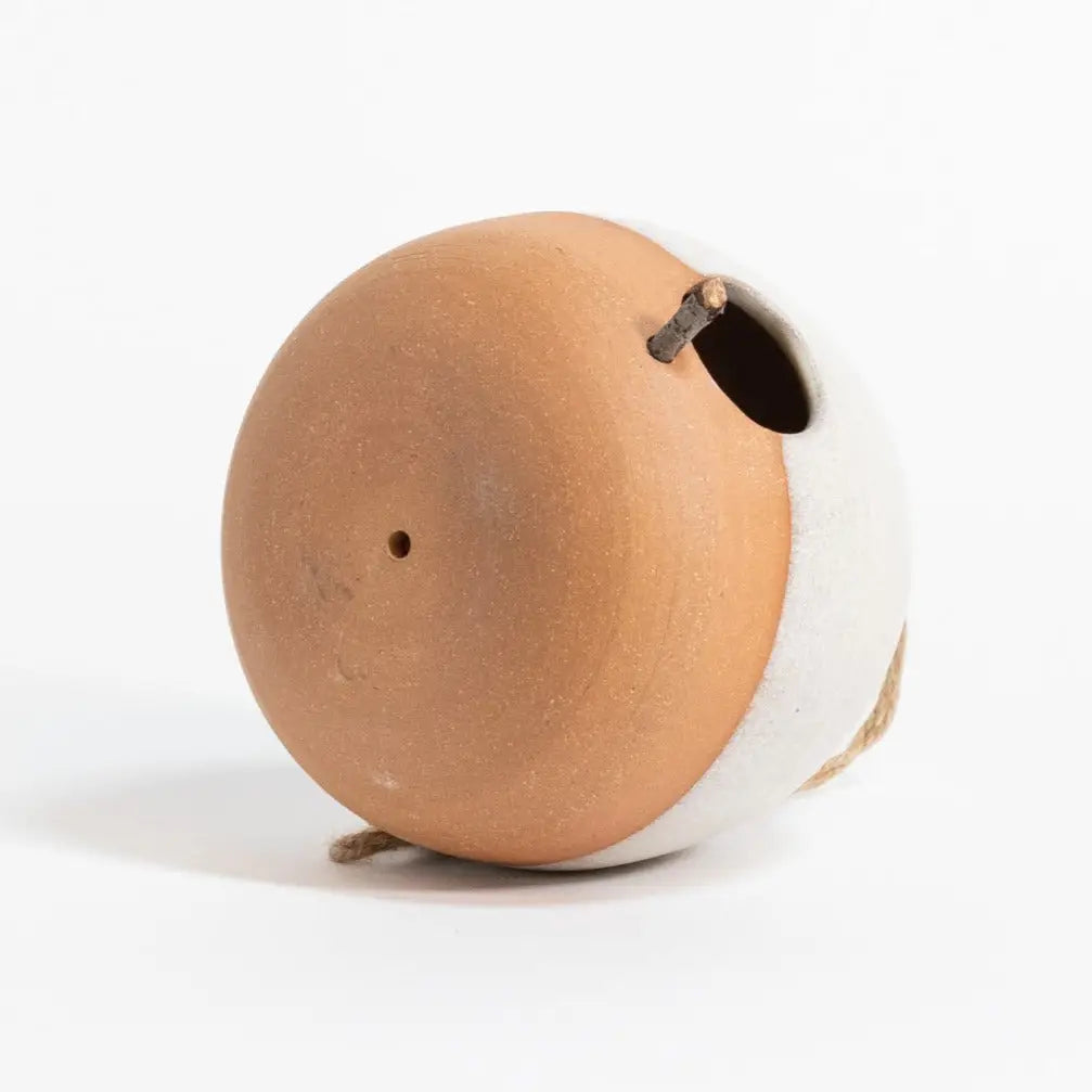 Minimalist Modern Ceramic Bird House | Handmade Pottery