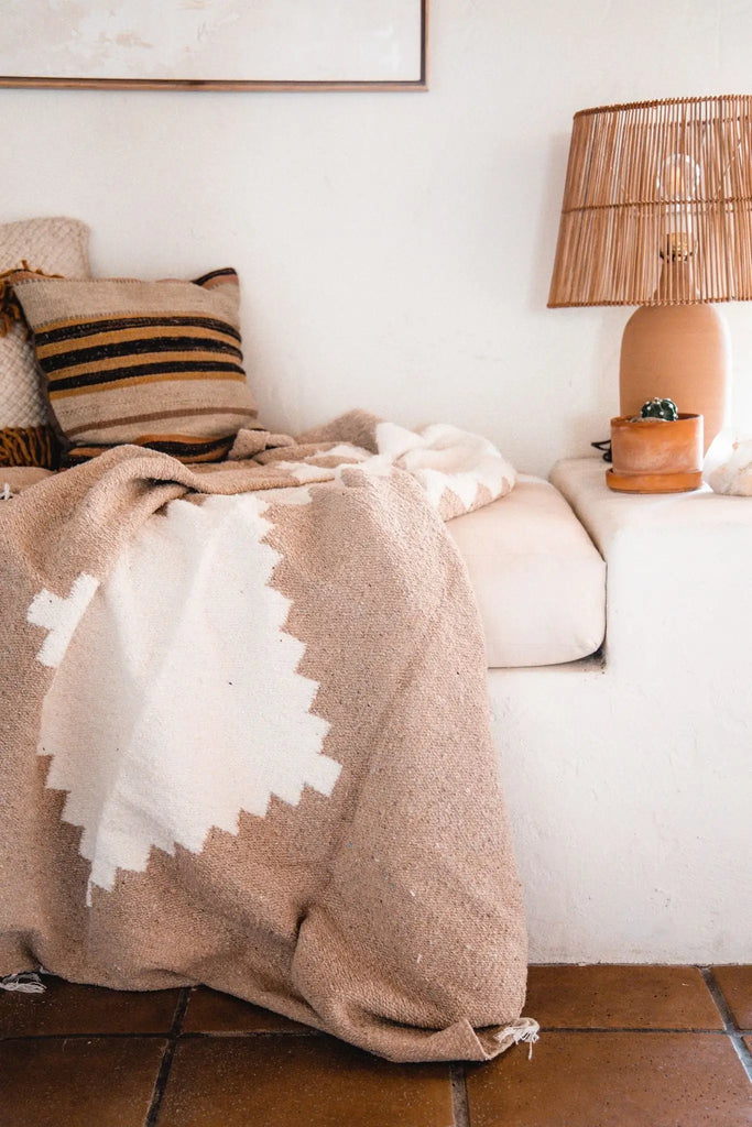 * Adobe (Sandstone) // Handwoven Blanket