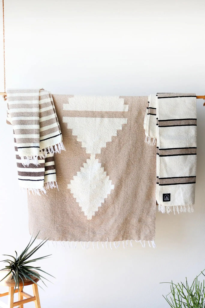 * Adobe (Sandstone) // Handwoven Blanket