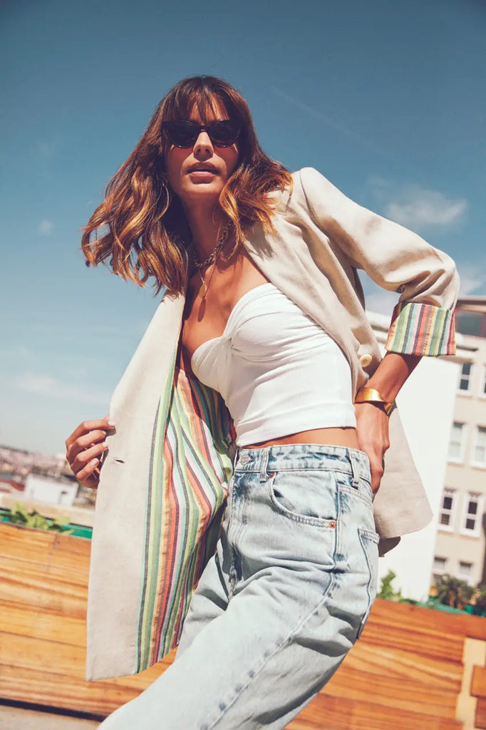 Giyi Blazer Linen-cotton