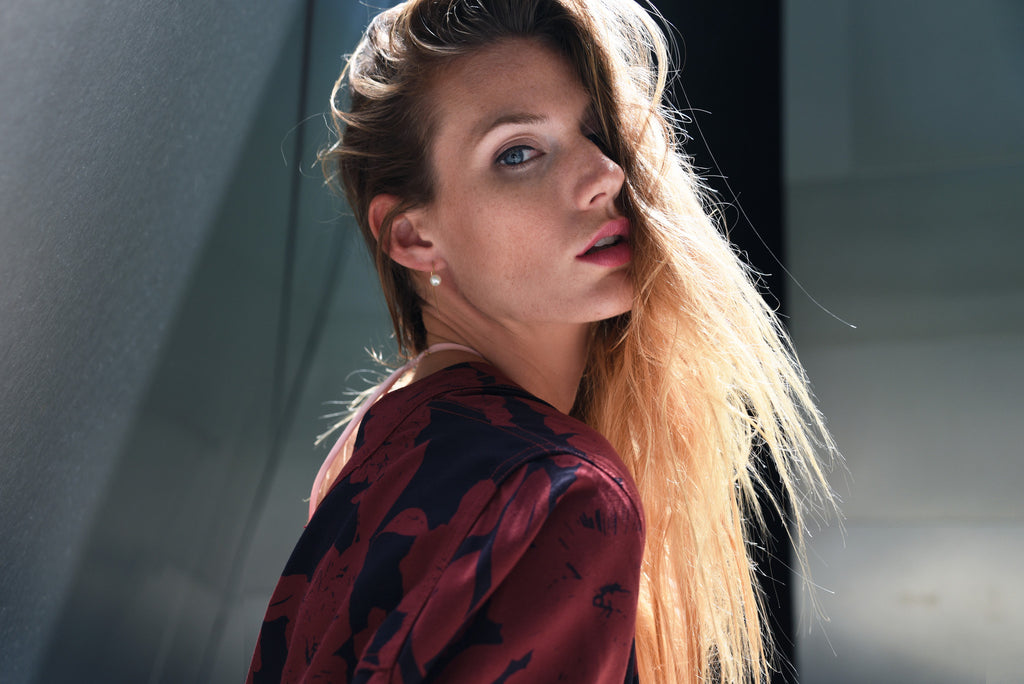 ANGELINA THREAD EARRINGS - SILVER + GENUINE PEARL - ALDIA 
 - 2