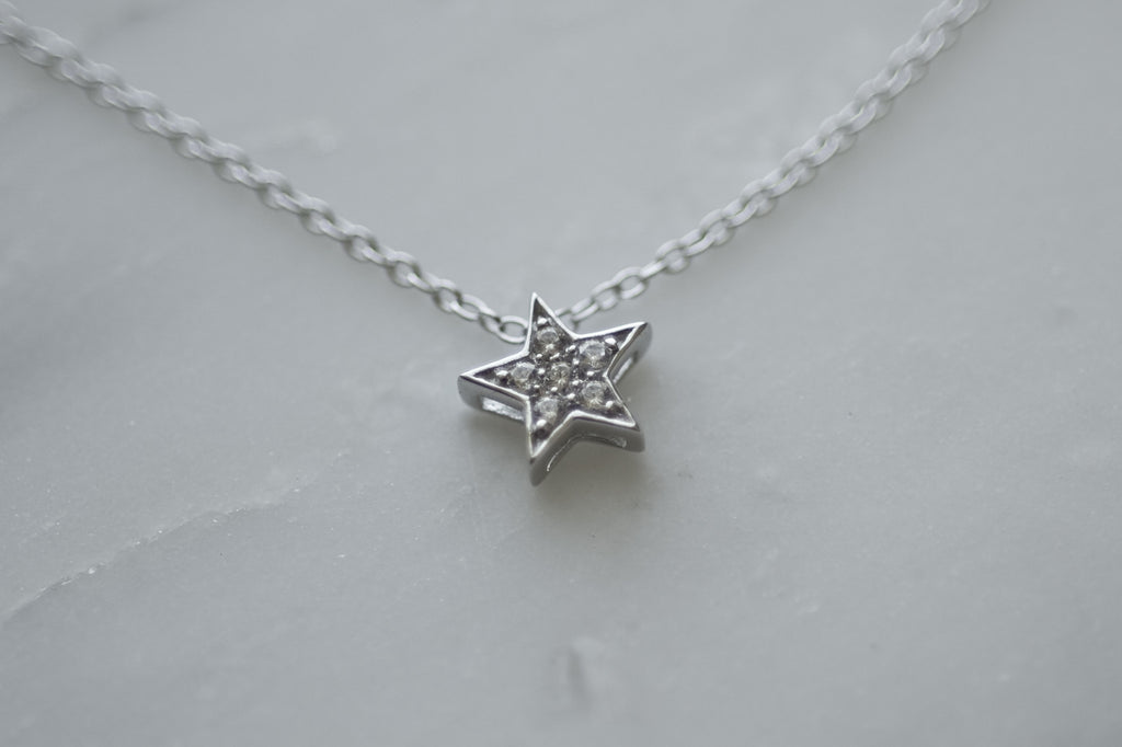 DAINTY LUCKY STAR - SILVER + CZ - ALDIA 
 - 1