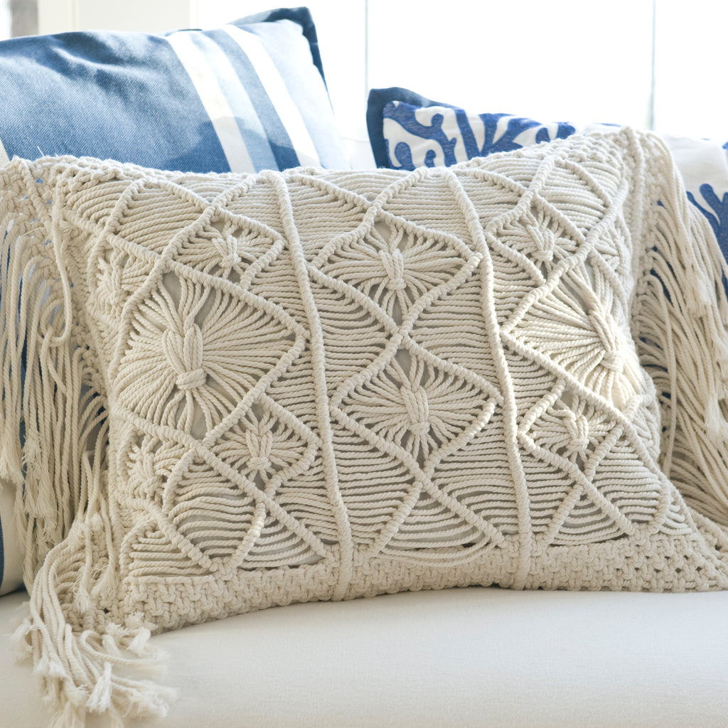 MACRAME THROW PILLOW COVER