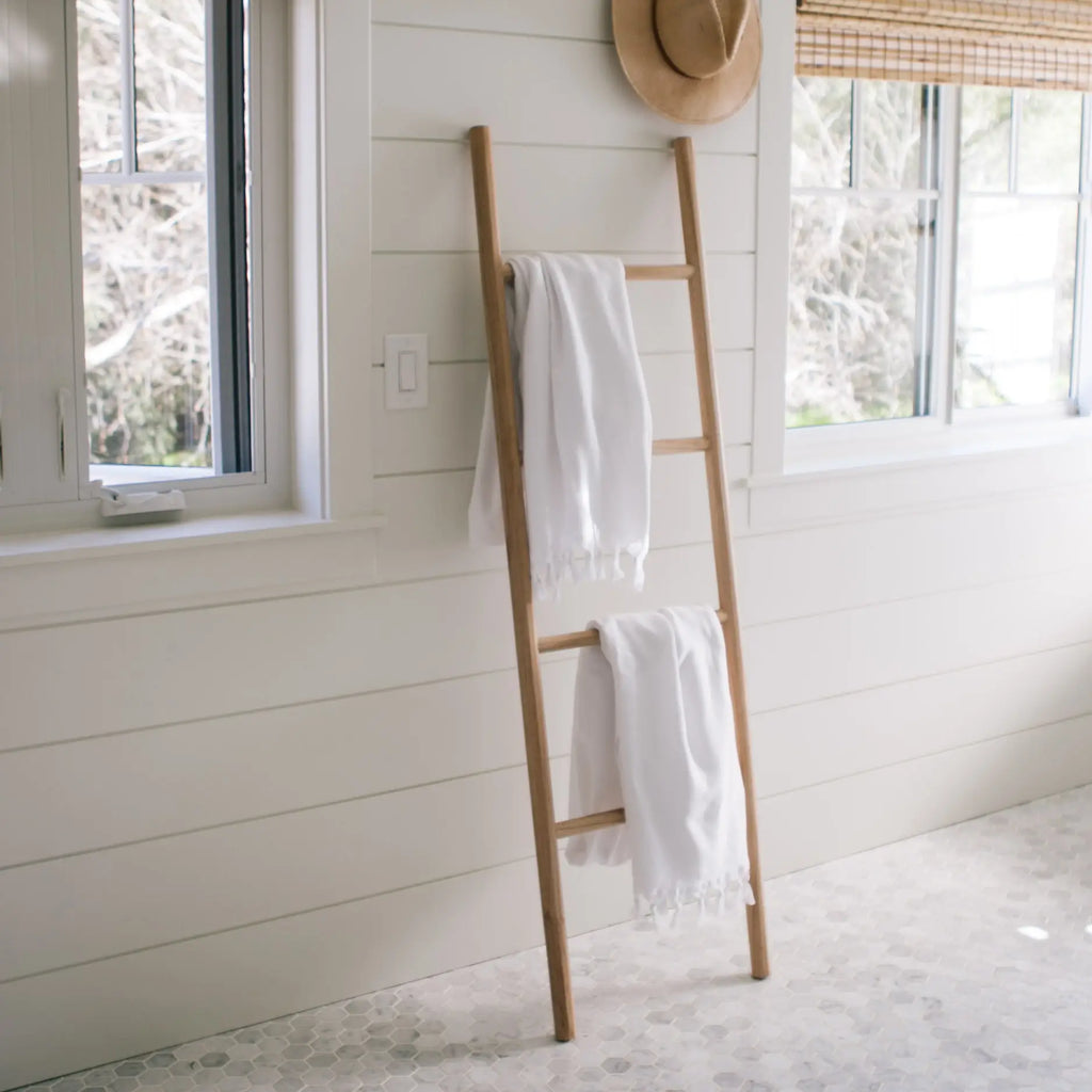 Handmade Wooden Blanket Ladder