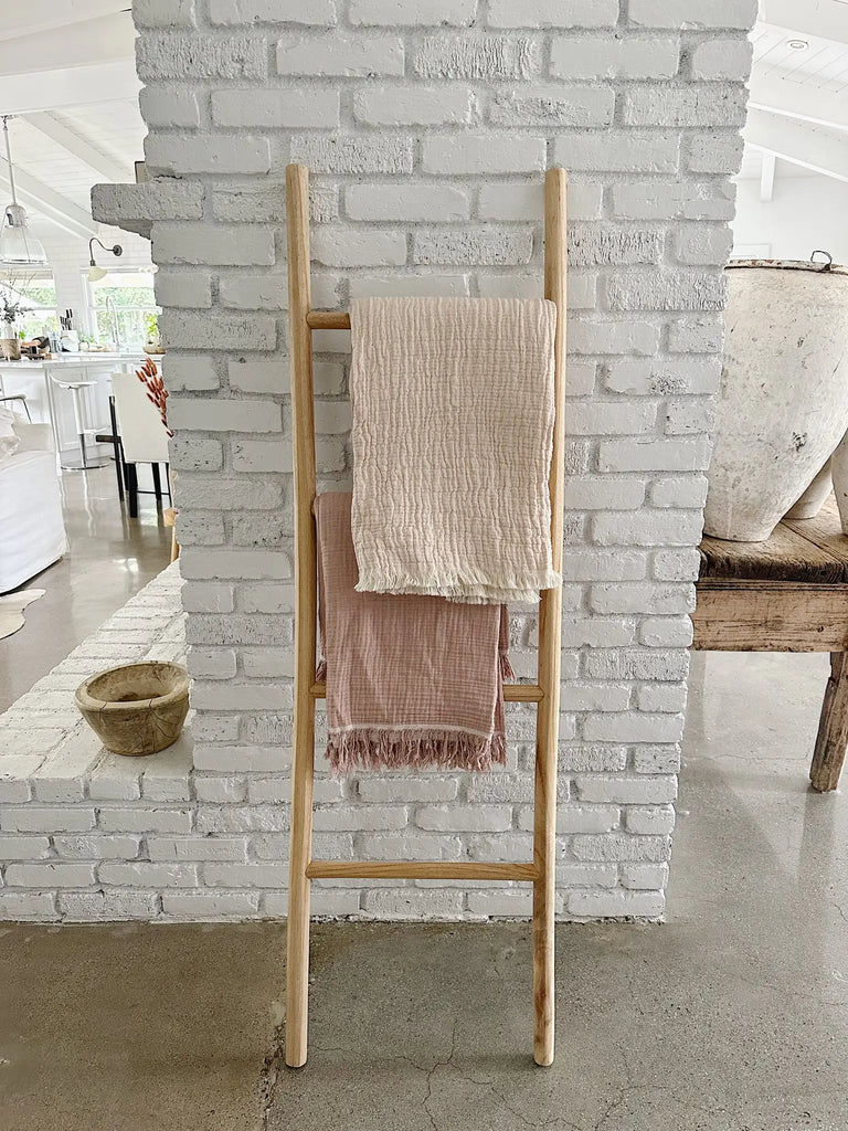 Handmade Wooden Blanket Ladder