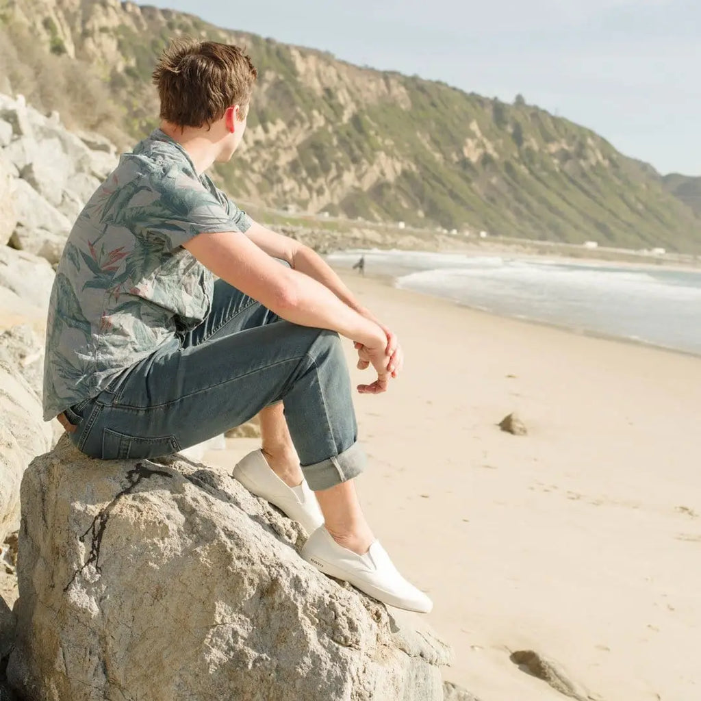 Mens - Baja Slip On Classic - White