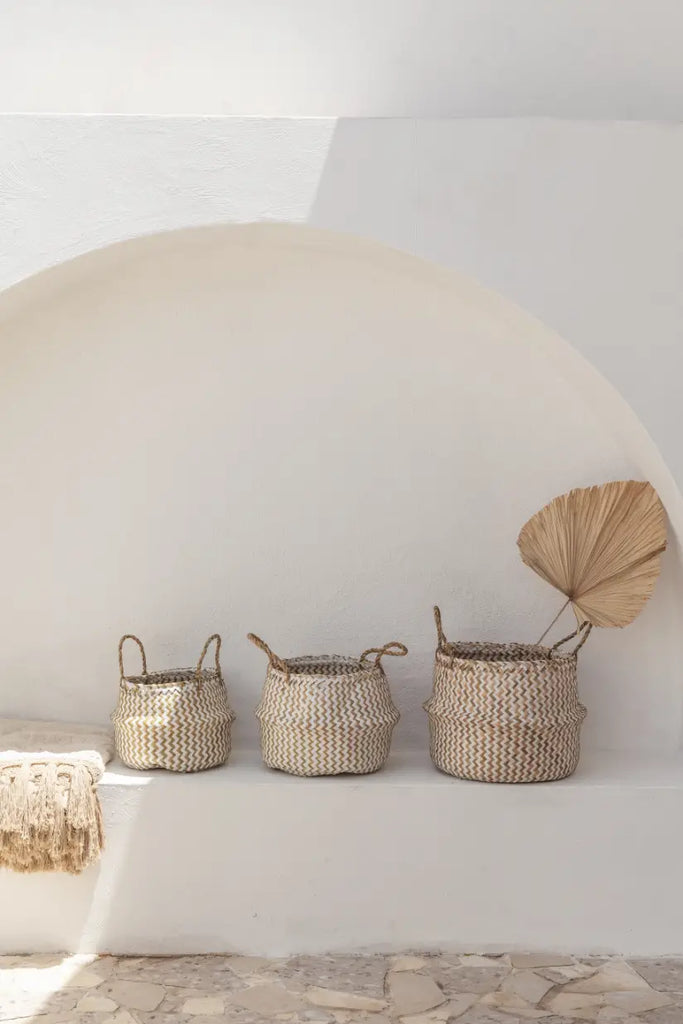 Tropika Home Basket in White