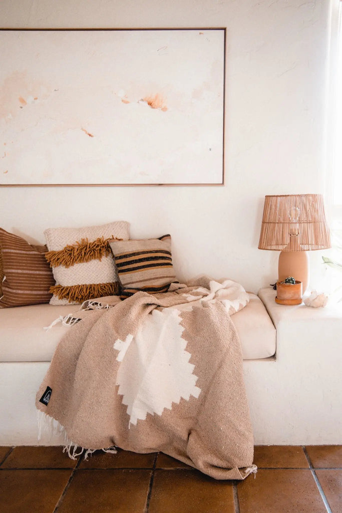 * Adobe (Sandstone) // Handwoven Blanket