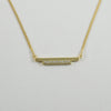 DBL Bar Necklace - YELLOW GOLD