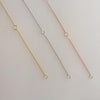 DBL Bar Necklace - ROSE GOLD